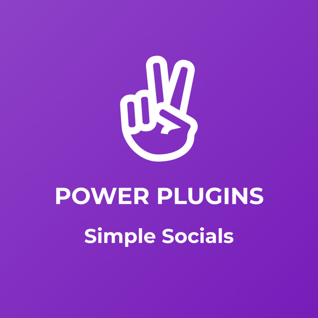 Simple Socials Plugin Video
