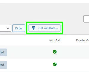 Export Gift Aid Consent as CSV Data