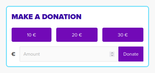 WooCommerce donations in EUR