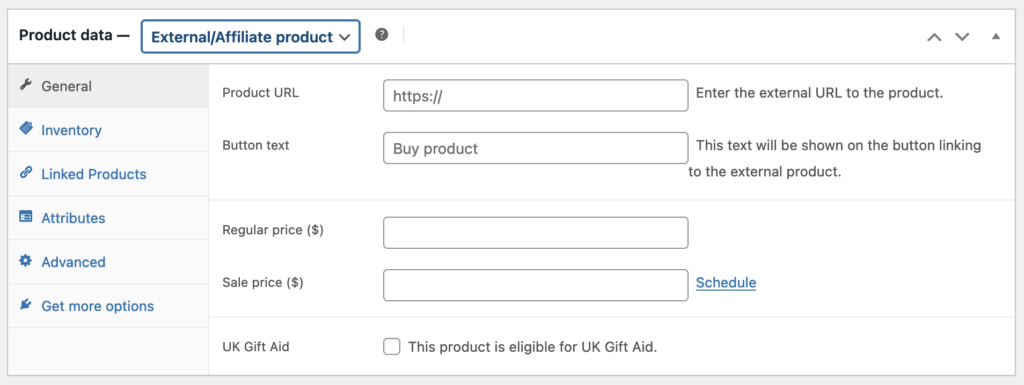 How to Create an Affiliate Product in WooCommerce 2