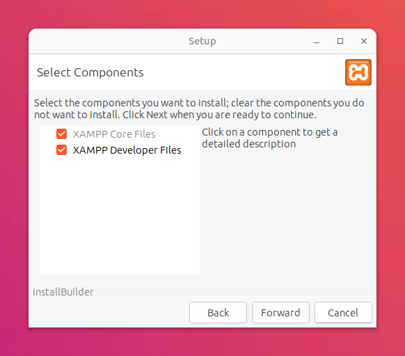 Install XAMPP components on Ubuntu