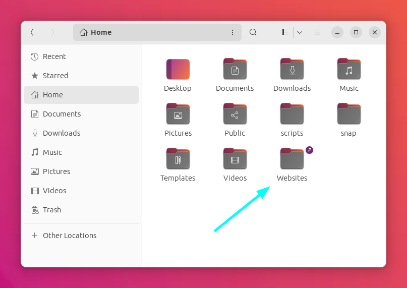 Ubuntu vhosts websites base folder