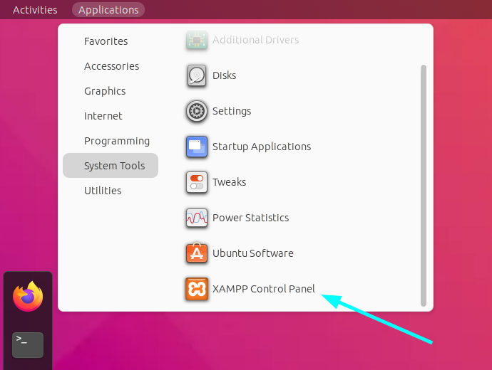 XAMPP Desktop Launcher on Ubuntu