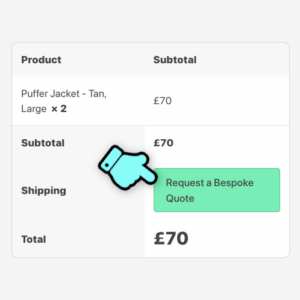 Request a shipping quote in WooCommerce